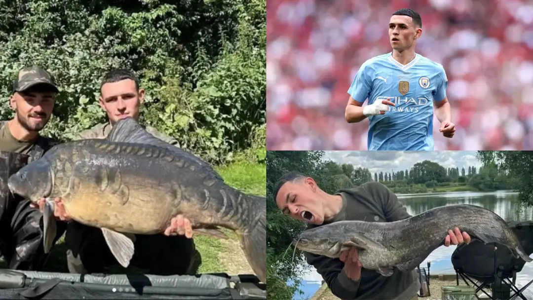 Phil Foden Nikmati Liburan dengan Mancing, Pamer Tangkapan Besar