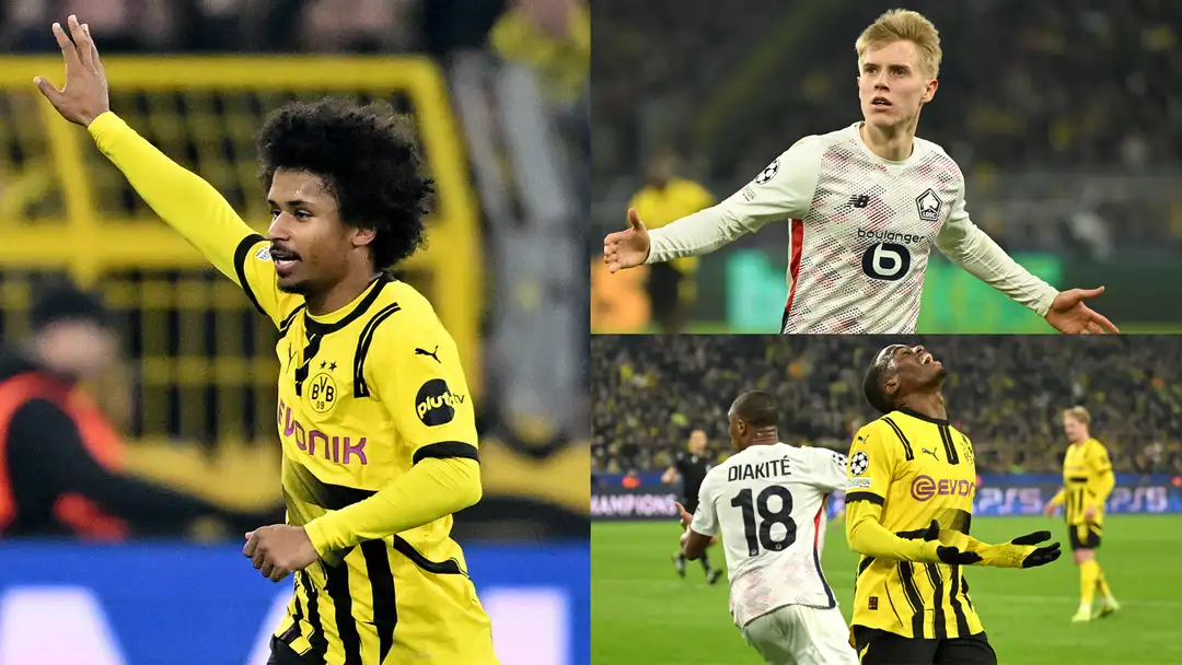 Pertandingan Liga Champions: Adeyemi Cetak Gol Spektakuler, Lille Balas dan Tahan Imbang Dortmund